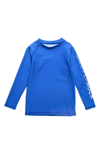 Shop Snapper Rock Kids' Marine Blue Long Sleeve Rashguard Top
