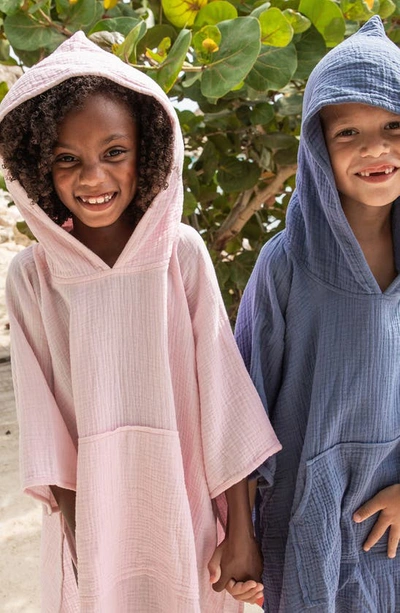 Snapper Rock Denim Blue Beach Poncho In Blue