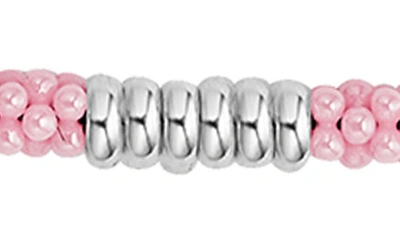 Lagos Pink Caviar Ceramic Station Necklace In Pink