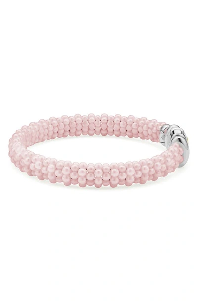 Lagos Pink Caviar Ceramic Beaded Bracelet In Pink