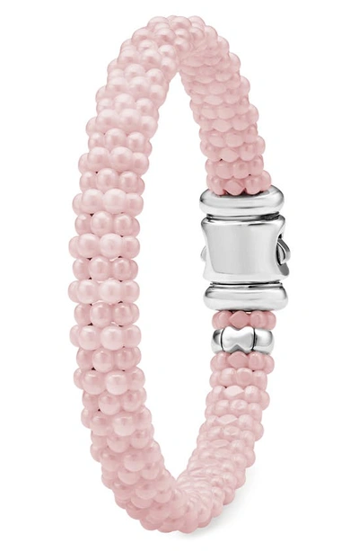 Lagos Pink Caviar Ceramic Beaded Bracelet In Pink