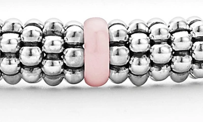Lagos Pink Caviar Ceramic Station Bracelet In Pink