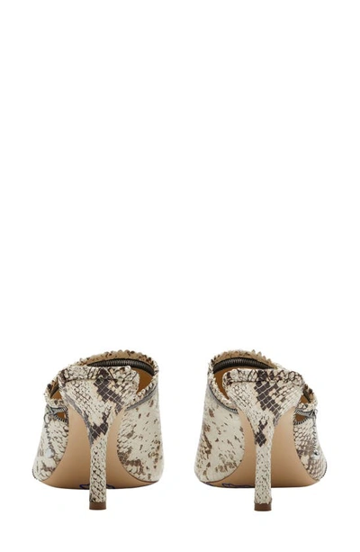 Burberry Python-embossed Zipper Mule Sandals In Serpent