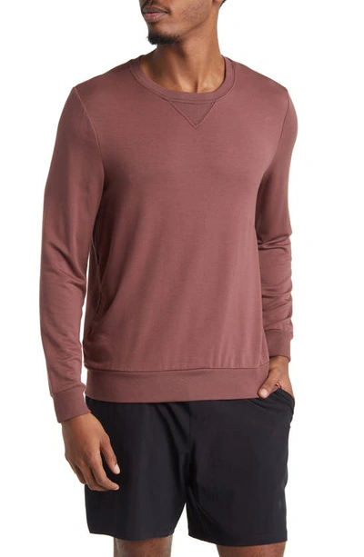 Shop Beyond Yoga Always Beyond Crewneck Sweatshirt In Maple