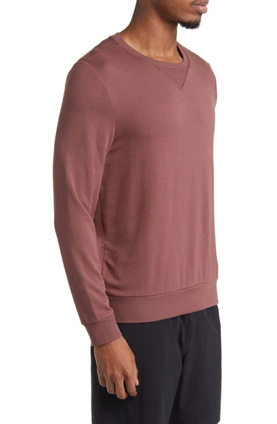 Shop Beyond Yoga Always Beyond Crewneck Sweatshirt In Maple