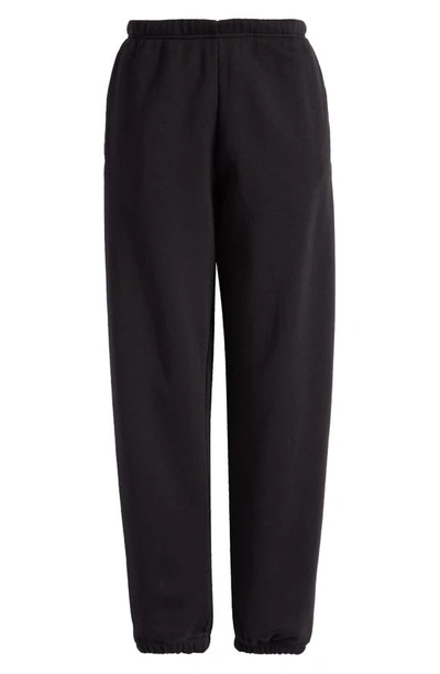 Shop Skims Revised Classic Cotton Blend Jogger Sweatpants In Onyx