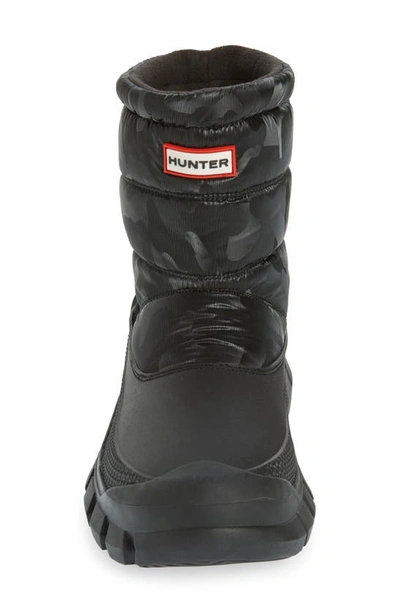 Shop Hunter Intrepid Camo Waterproof Snow Boot In Black