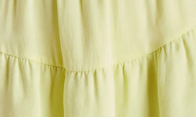 Shop Steve Madden Prairie Dreams Flutter Sleeve Minidress In Key Lime