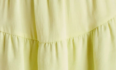 Steve Madden Prairie Dreams Flutter Sleeve Minidress In Key Lime