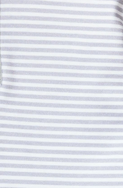 Petite Plume Kids' Stripe Fitted Two-piece Pima Cotton Pajamas In Grey