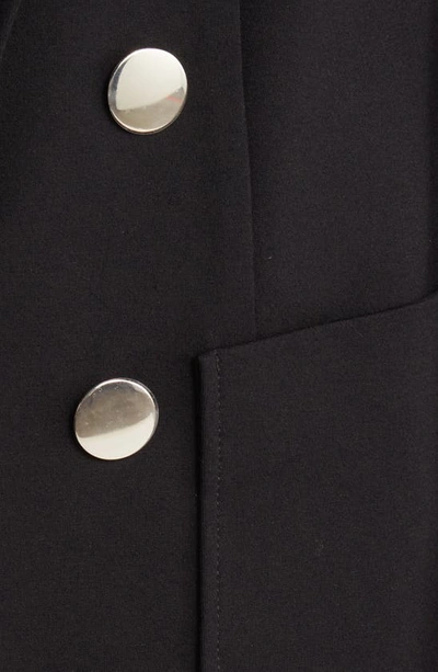 Anne Klein Faux Double Breasted Jacket In Anne Black