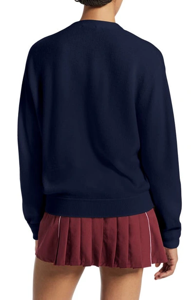 Lacoste Cashmere Blend Cardigan In 166 Marine