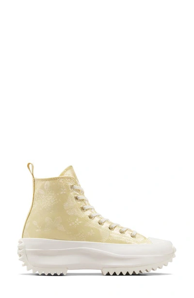 Shop Converse Chuck Taylor® All Star® Run Star Hike High Top Platform Sneaker In Lemon Drop/ White/ Egret