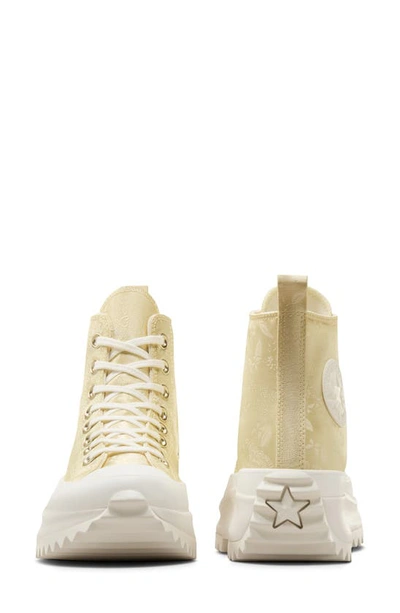 Shop Converse Chuck Taylor® All Star® Run Star Hike High Top Platform Sneaker In Lemon Drop/ White/ Egret