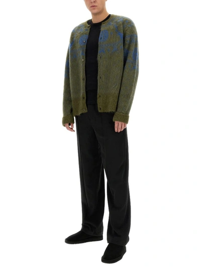 Shop South2 West8 Mohair Blend Cardigan In Green