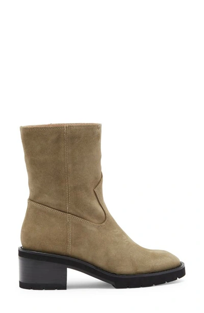 Stuart Weitzman Boulevard Moto Bootie In Khaki