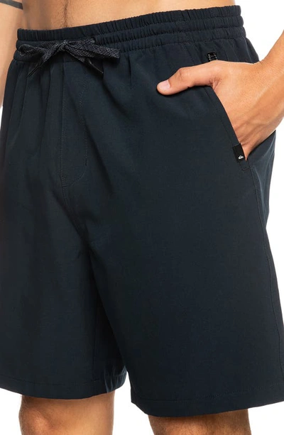 Shop Quiksilver Amphibian Water Repellent Shorts In Black