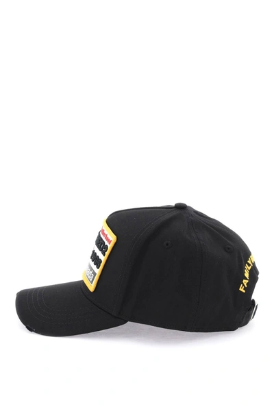 Shop Dsquared2 Baseball Cap With Logoed Patch