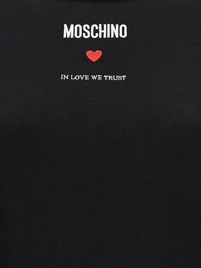Shop Moschino In Love We Trust Sweater, Cardigans Black