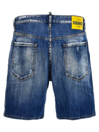 Shop Dsquared2 Marine Bermuda, Short Blue