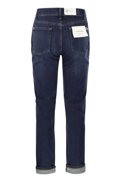 Shop 7 For All Mankind Boyfriend Relaxed Skinny Jeans In Dark Denim
