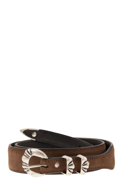 Shop Alberto Luti Burnt Belt In Burned