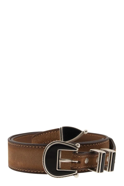Alberto Luti Tobacco Belt In Tobacco
