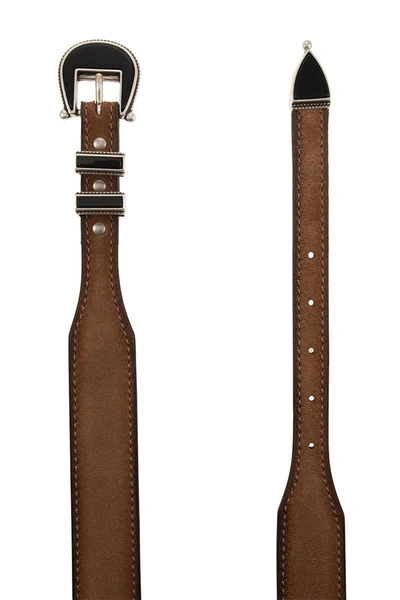 Alberto Luti Tobacco Belt In Tobacco