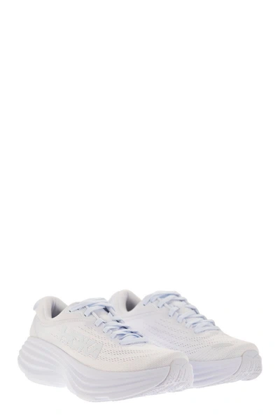 Shop Hoka Bondi 8 - Ultra-shortened Sports Shoe In White