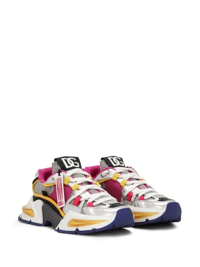 Shop Dolce & Gabbana Sneakers With Label In Multicolour