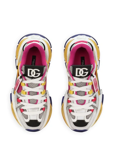 Shop Dolce & Gabbana Sneakers With Label In Multicolour