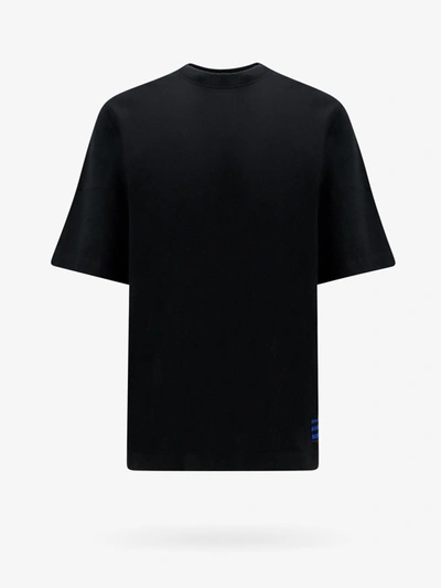 Shop Burberry Man T-shirt Man Black T-shirts