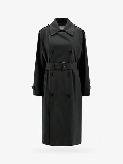 Shop Burberry Woman Trench Woman Green Trench Coats