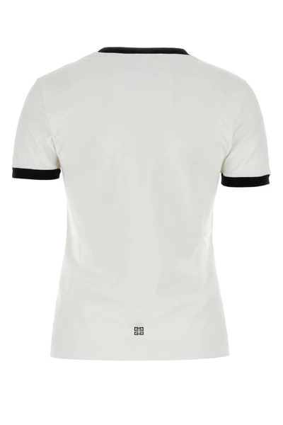 Shop Givenchy Woman White Stretch Cotton T-shirt
