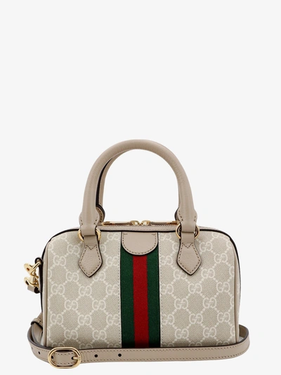 Shop Gucci Woman Ophidia Gg Woman Beige Handbags In Cream