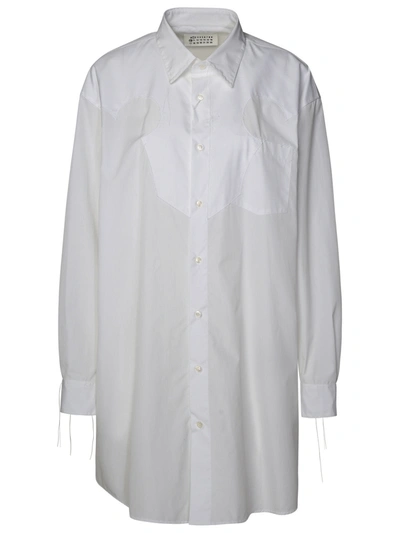 Shop Maison Margiela White Cotton Shirt Woman