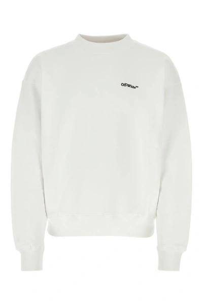 Shop Off-white Off White Man White Cotton Oversize Sweatshirt