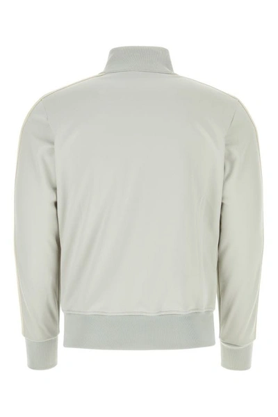 Shop Palm Angels Man Light Grey Polyester Sweatshirt In Gray