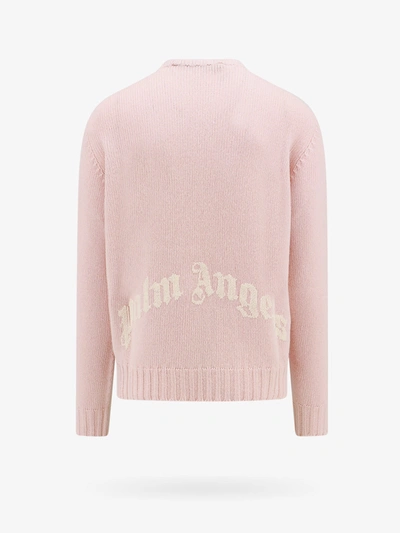 Shop Palm Angels Man Sweater Man Pink Knitwear