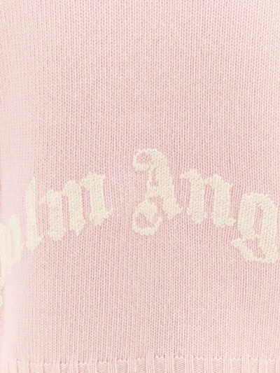Shop Palm Angels Man Sweater Man Pink Knitwear