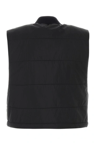 Shop Palm Angels Woman Black Nylon Vest