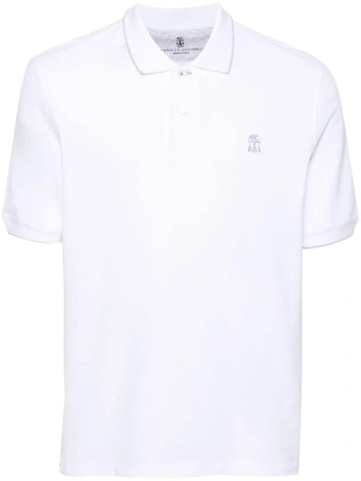 Shop Brunello Cucinelli T-shirts And Polos In White