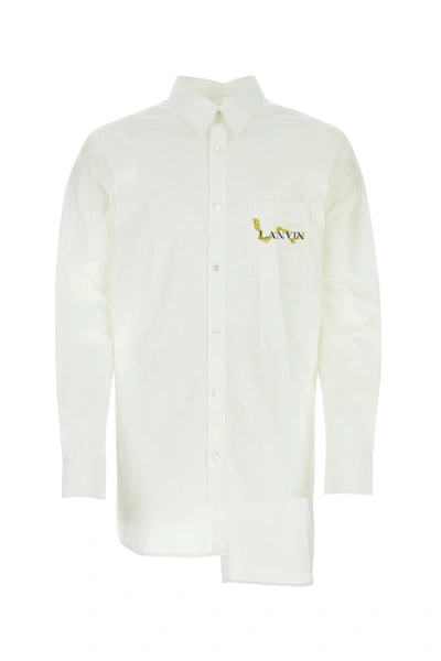 Shop Lanvin Shirts In Opticwhite