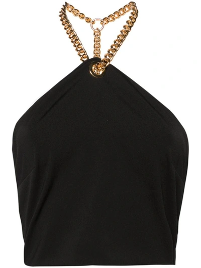 Shop Moschino Top In Black