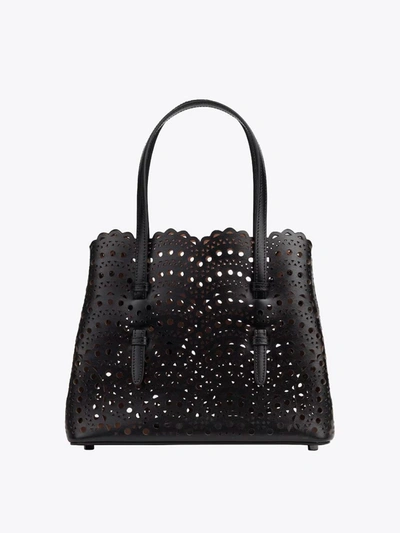 Shop Alaïa Mina 25 Vienne Wave Bags In Black