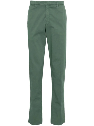 Shop Boglioli Cotton Trousers In Green