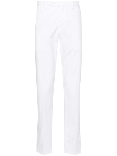 Shop Boglioli Cotton Trousers In White