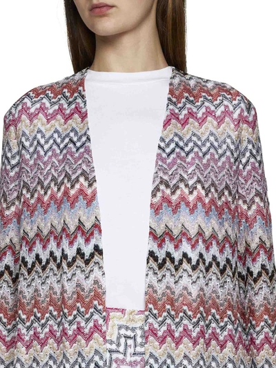 Shop Missoni Sweaters In Pink Wht Tone Multic