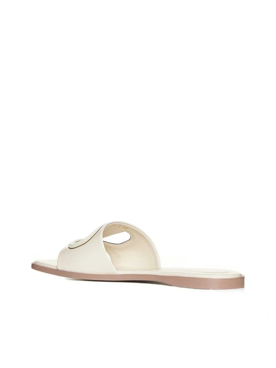 Shop Valentino Garavani Sandals In Light Ivory/antique Brass