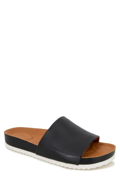 Gentle Souls By Kenneth Cole Montauk Slide Sandal In Black
